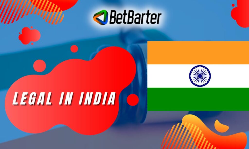 Is it legal to bet on Betbarter in India?