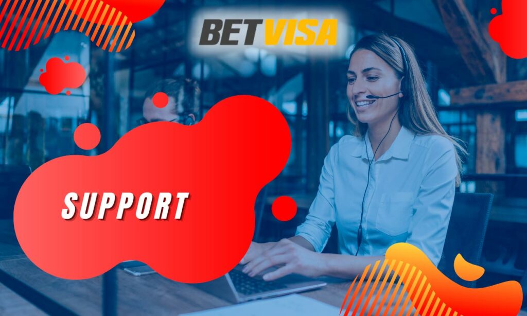 Customer support services on the site betvisa